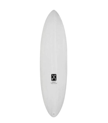 Tabla de Surf Firewire Sunday Twin White In Thunderbolt Red Futures frontal