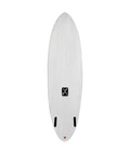 Tabla de Surf Firewire Sunday Twin White In Thunderbolt Red Futures posterior