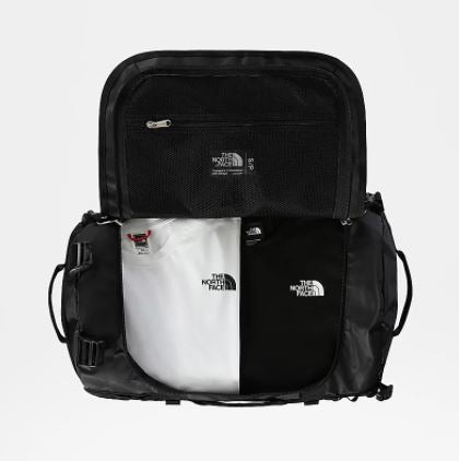 Bolsa de Viaje The North Face Base Camp Duffel S Negra abierta