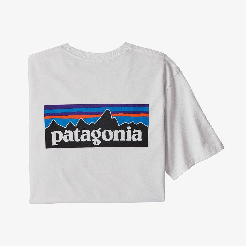 Camiseta Patagonia P-6 Logo Responsibili-Tee White