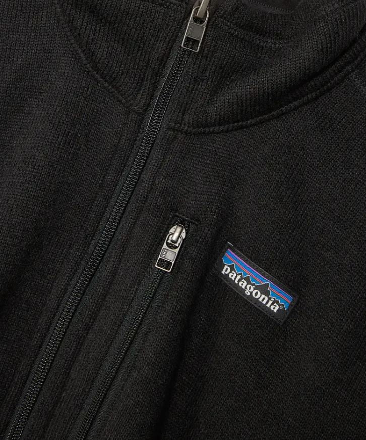 Bolsillo en el pecho con cremallera del Forro Polar Patagonia Better Sweater 1/4 Zip Negro