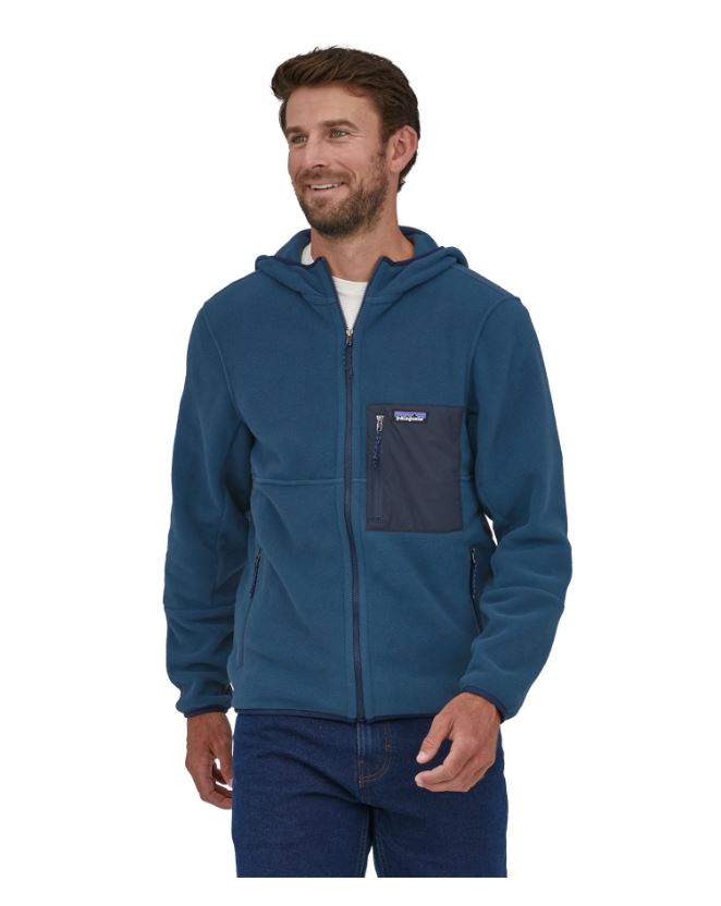 Patagonia Micro Dini Fleece Hoodie Tidepool Blue