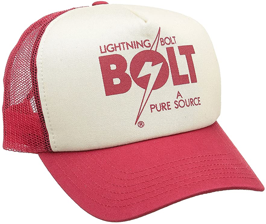 Gorra Trucker Lightning Bolt A Pure Source Red frontal