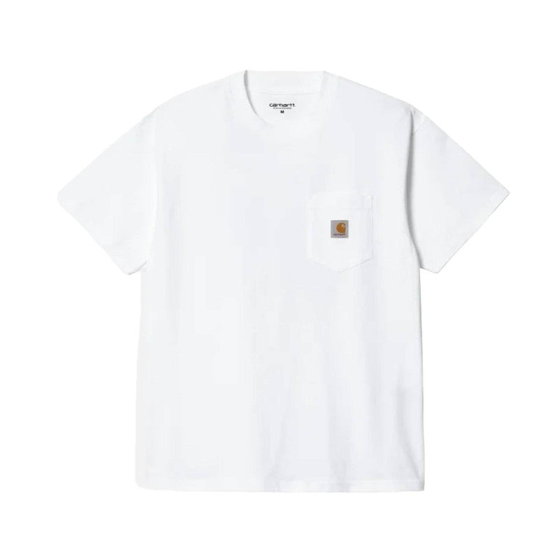 Camiseta de manga corta con bolsillo Carhartt WIP Pocket Blanca