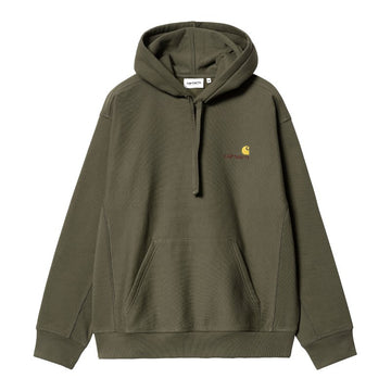 Sudadera con capucha Carhartt WIP Hooded American Script en color Verde Oscuro