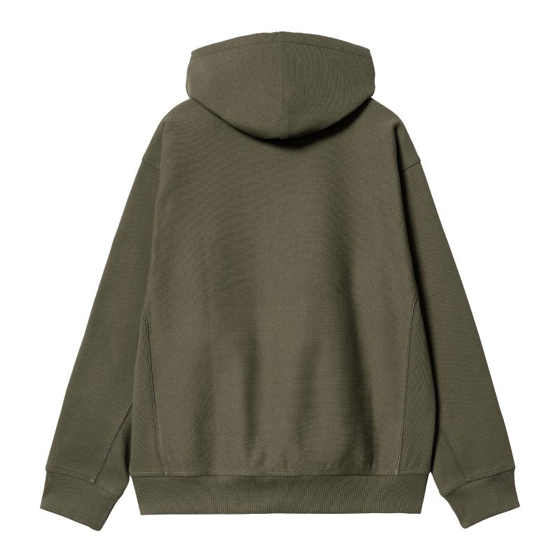 Sudadera con capucha Carhartt WIP Hooded American Script en color Verde Oscuro