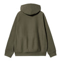 Sudadera con capucha Carhartt WIP Hooded American Script en color Verde Oscuro espalda