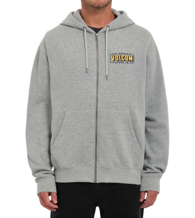 VOLCOM SUDADERA CON CAPUCHA Y CREMALLERA WATANITA ZIP FLEECE HEATHER GREY