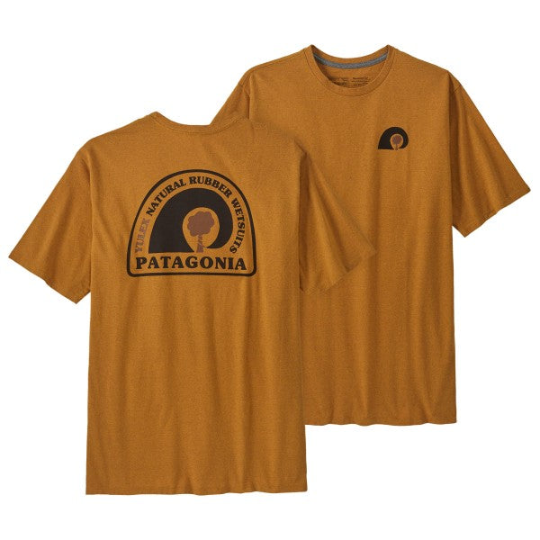 Camiseta de manga corta Patagonia Rubber Tree Mark Responsibili-Tee Dried Mango