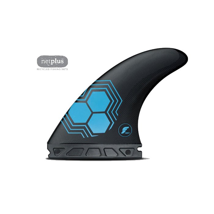 Quillas Futures Fins AM1 Alpha Thruster Carbon/Blue NetPlus 