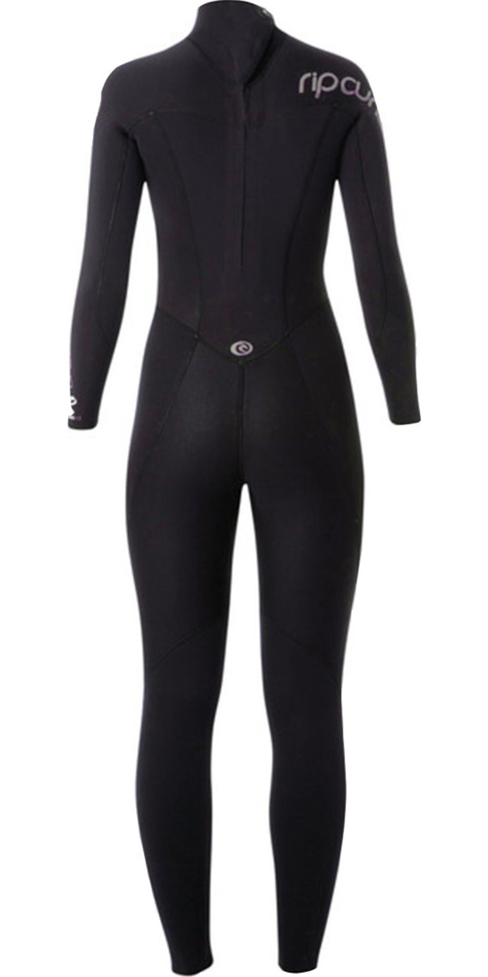 Neopreno Rip Curl Omega 4/3 Back Zip Negro Mujer 2024 posterior