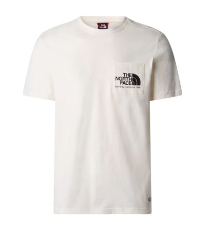 Camiseta de manga corta con bolsillo en el pecho para hombre The North Face Berkeley California Tee Gardenia White