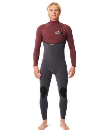 Rip Curl Flash Bomb 4/3 Zip Free E7 Maroon 2024