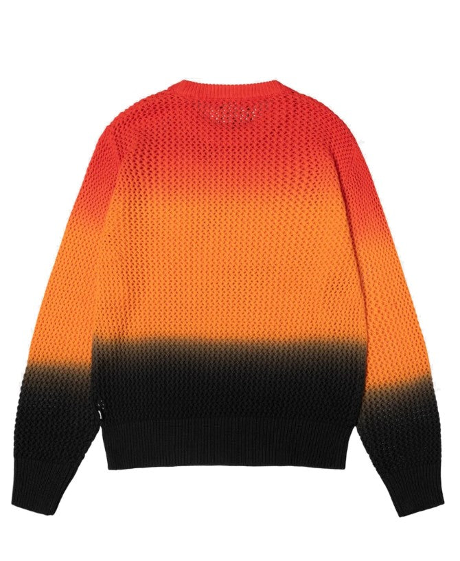 STUSSY PIG DYED LOOSE GAUGE SWEATER LAVA