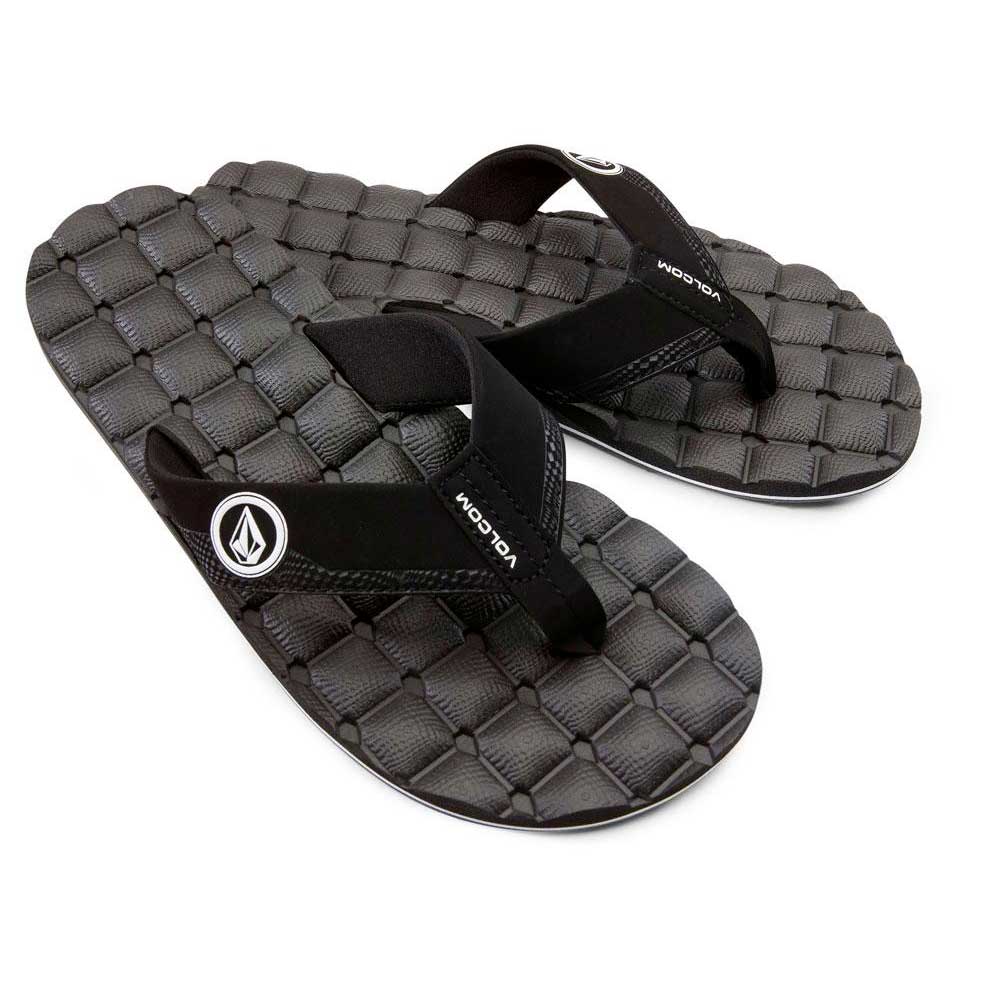 VOLCOM RECLINER BLACK/WHITE | CHANCLAS ACOLCHADAS