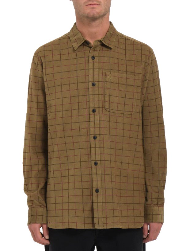 VOLCOM CAMISA ZANDER DARK KHAKI