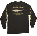 Camiseta de manga larga para hombre Salty Crew Bruce Standard LS Tee Black espalda