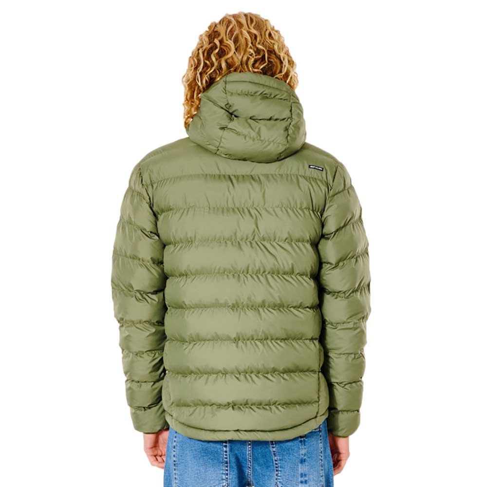 Chaqueta acolchada Rip Curl Anti-Series Elite Puff Hooded Deep Forest