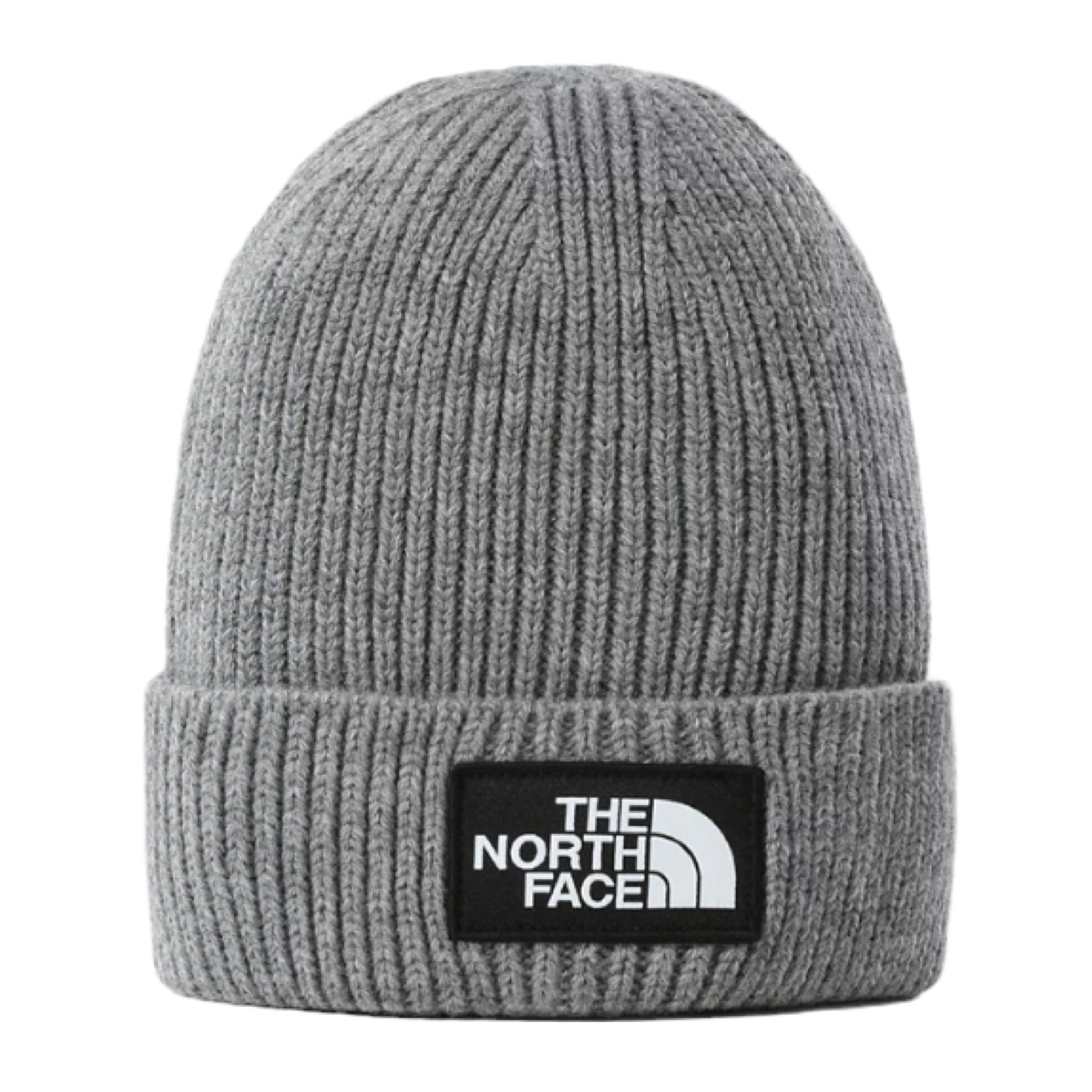 Gorro The North Face Logo Box Cuf Gris Medio Jaspeado