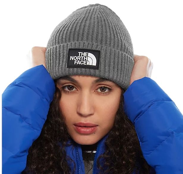 Gorro The North Face Logo Box Cuf Gris Medio Jaspeado