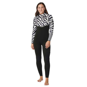 RIP CURL WMS E BOMB 4/3 ZIP FREE E7 2024 BLACK / WHITE