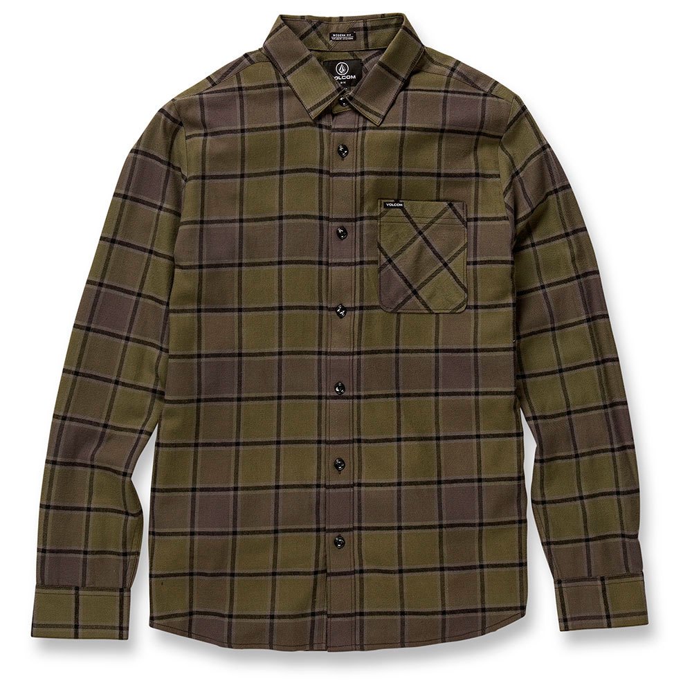 Camisa de Cuadros Volcom Caden Plaid Military