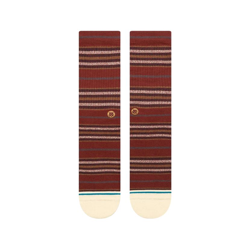 STANCE WILFRED CREW SOCK MAROON