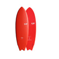 Tabla de surf Softboard UP Vampire Blood 5.2 roja