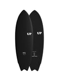 Tabla de surf Softboard UP Vampire Blood 5.6 negra