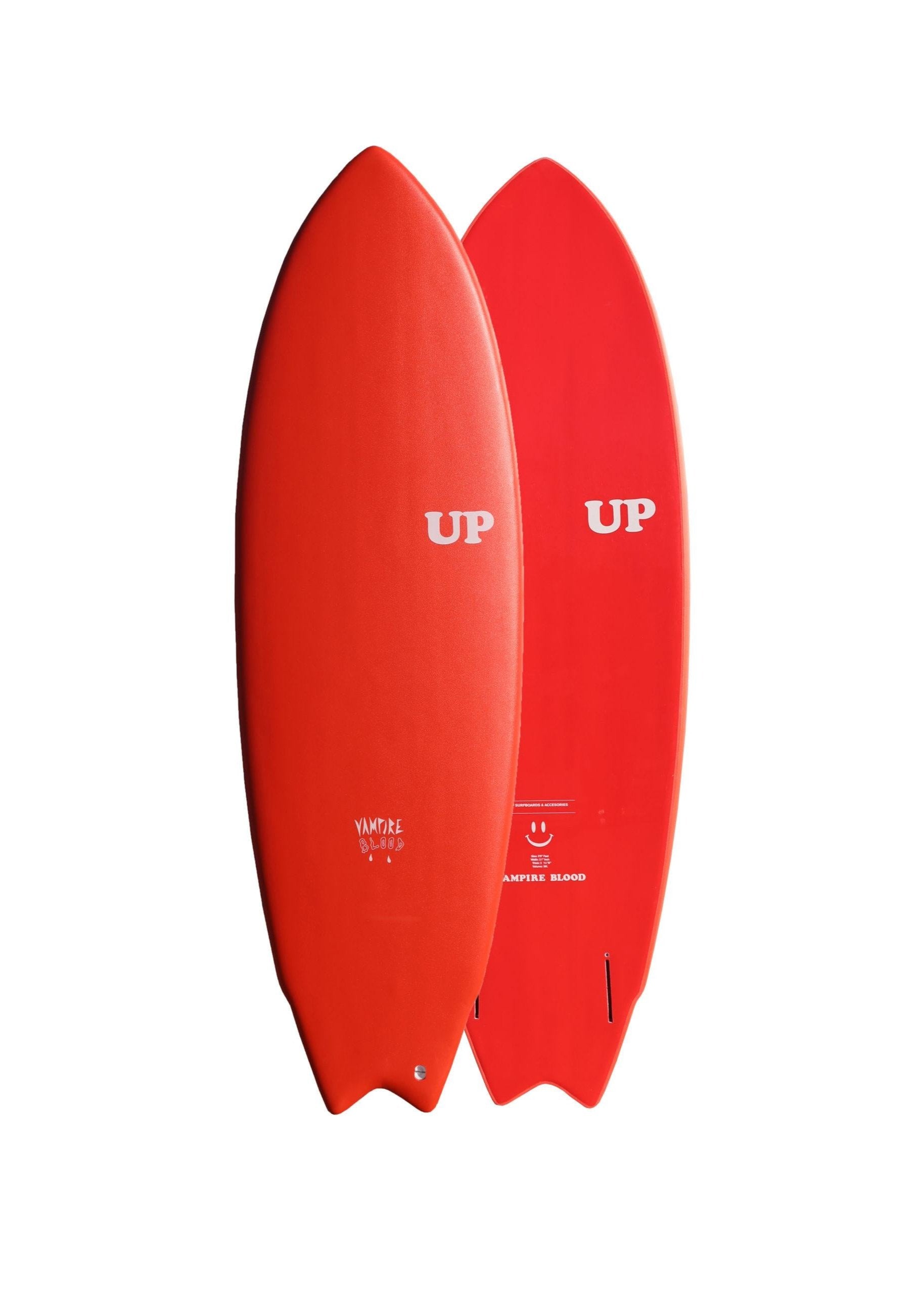 Tabla de surf Softboard UP Vampire Blood 5.6 roja