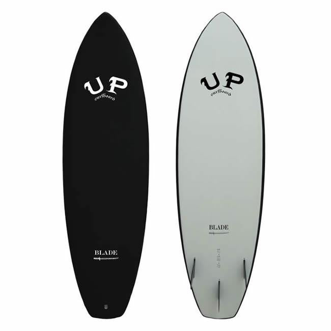 Tabla de Surf Softboard Up Blade 6'0 negra y gris