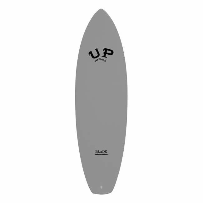 Tabla de Surf Softboard Up Blade 6'0 gris frontal