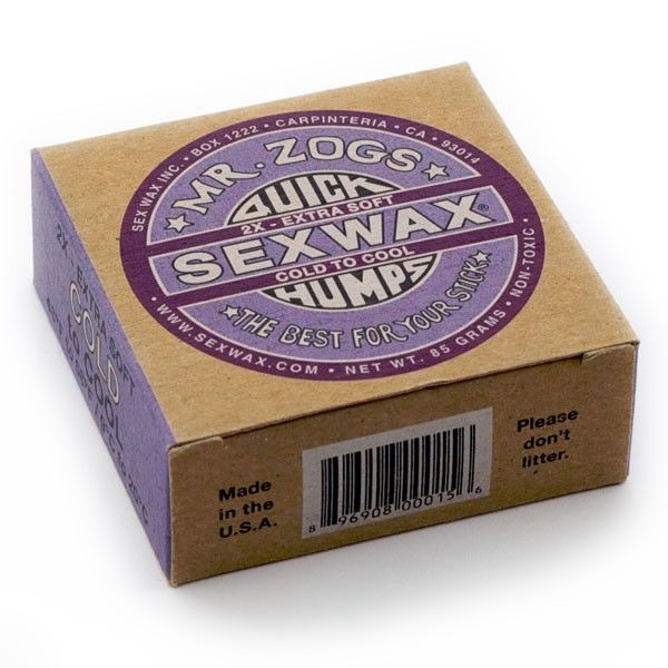 Caja de Parafina Sex Wax Extra Soft Cold Lila para aguas frías