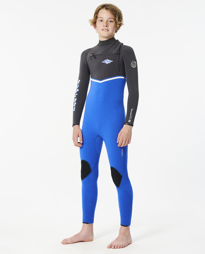 Traje de surf Rip Curl Junior FlashBomb 4/3 E7 Blue 2024 lateral