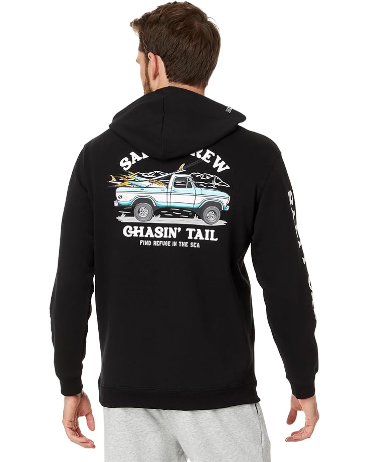 SALTY CREW OFF ROAD HOOD FLEECE  BLACK