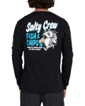 Camiseta de manga larga para hombre Salty Crew Fish and Chips Premium Black