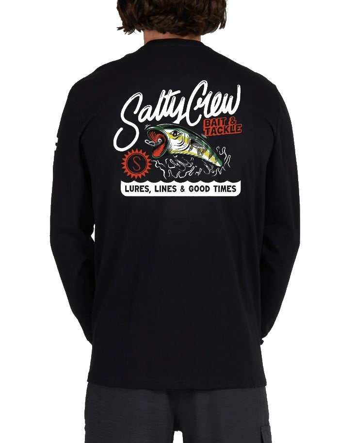 Camiseta de manga larga Salty Crew Castoff Premium en Negro