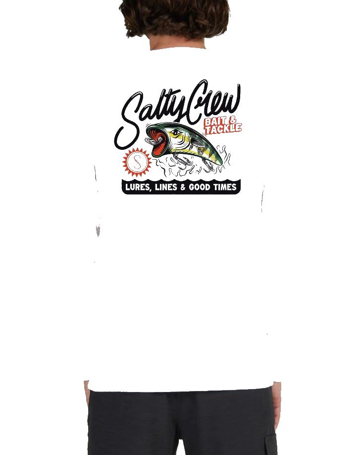 Camiseta de manga larga Salty Crew Castoff Premium en blanco