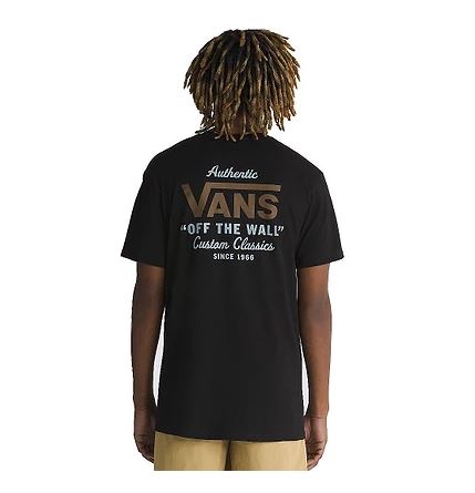 VANS CAMISETA HOLDER ST CLASSIC SS TEE BLACK / ANTELOPE