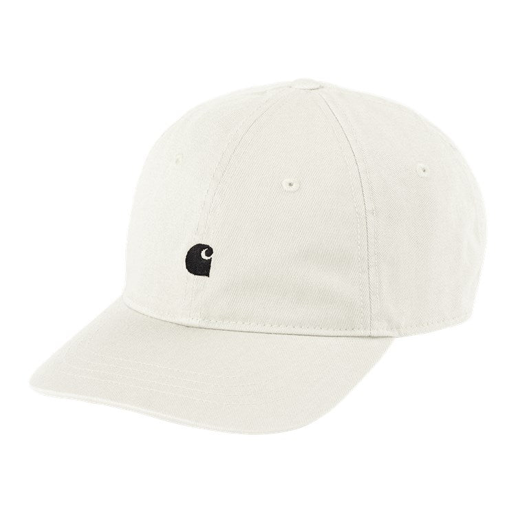 Gorra Carhartt Madison Logo Cap en color blanco y con el logo en negro