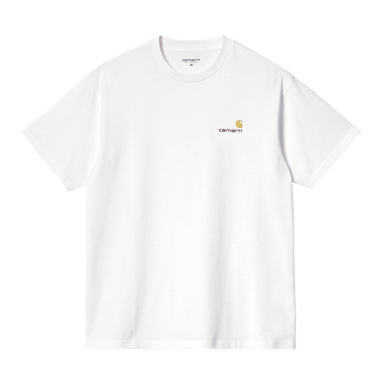 Camiseta de manga corta Carhartt WIP American Script Blanca