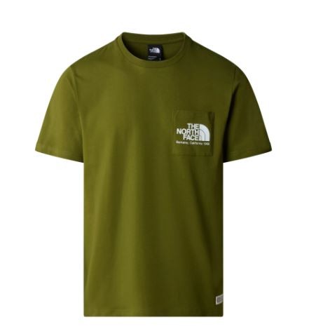 Camiseta de manga corta para hombre The North Face Berkeley California Pocket Verde Oliva