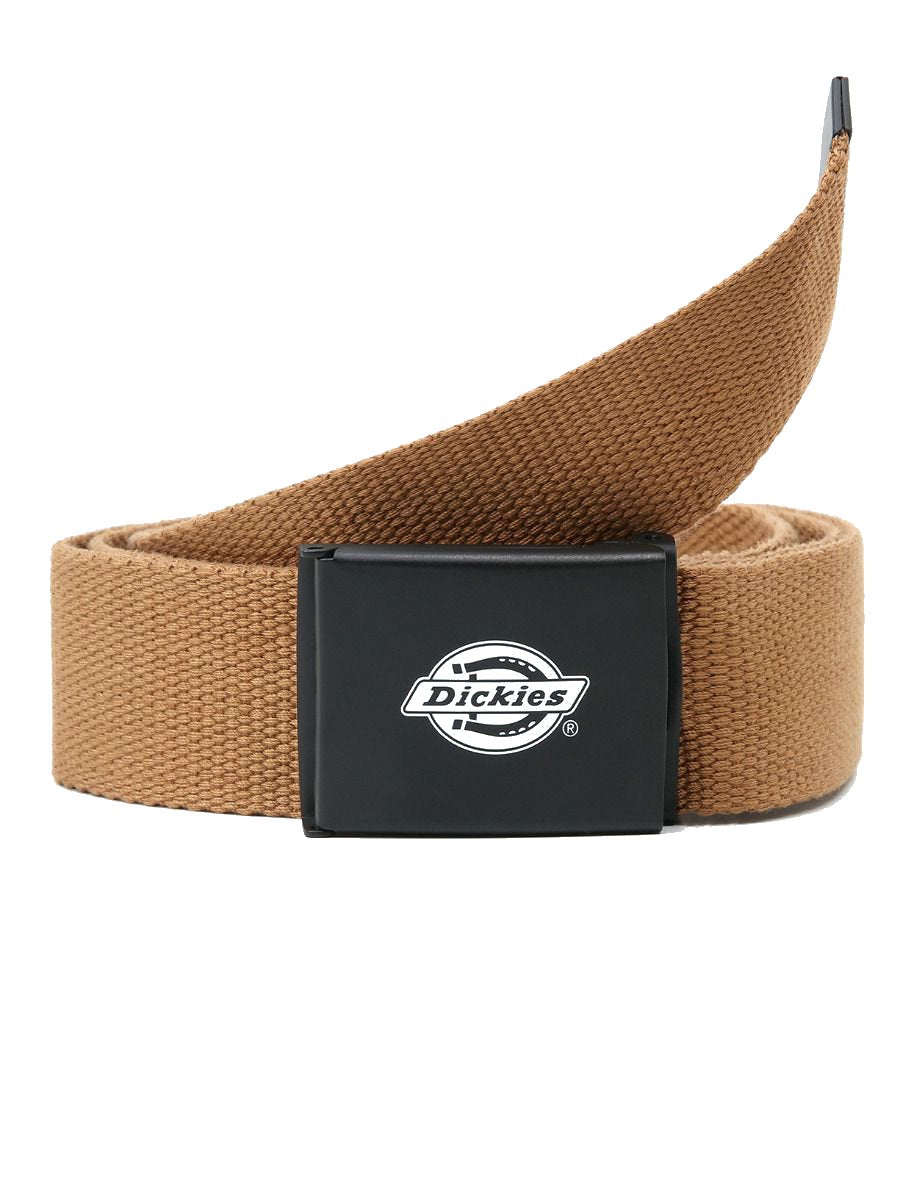 Cinturón Dickies Orcutt Webbing Marrón con la hebilla en Negro