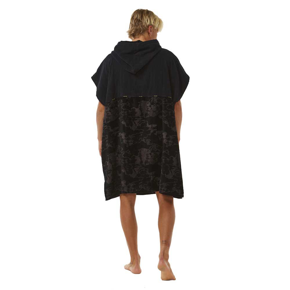 Poncho Surf Rip Curl con Capucha Negro y Lima