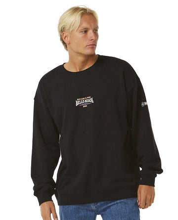 Sudadera sin capucha para hombre Rip Curl Pro 2024 Crew Negra