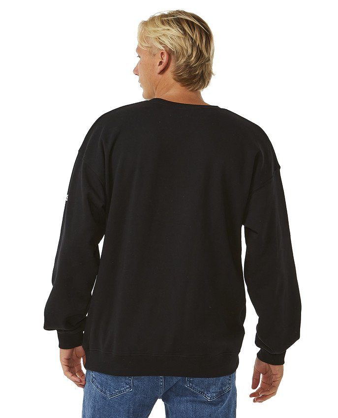 Sudadera sin capucha para hombre Rip Curl Pro 2024 Crew Negra