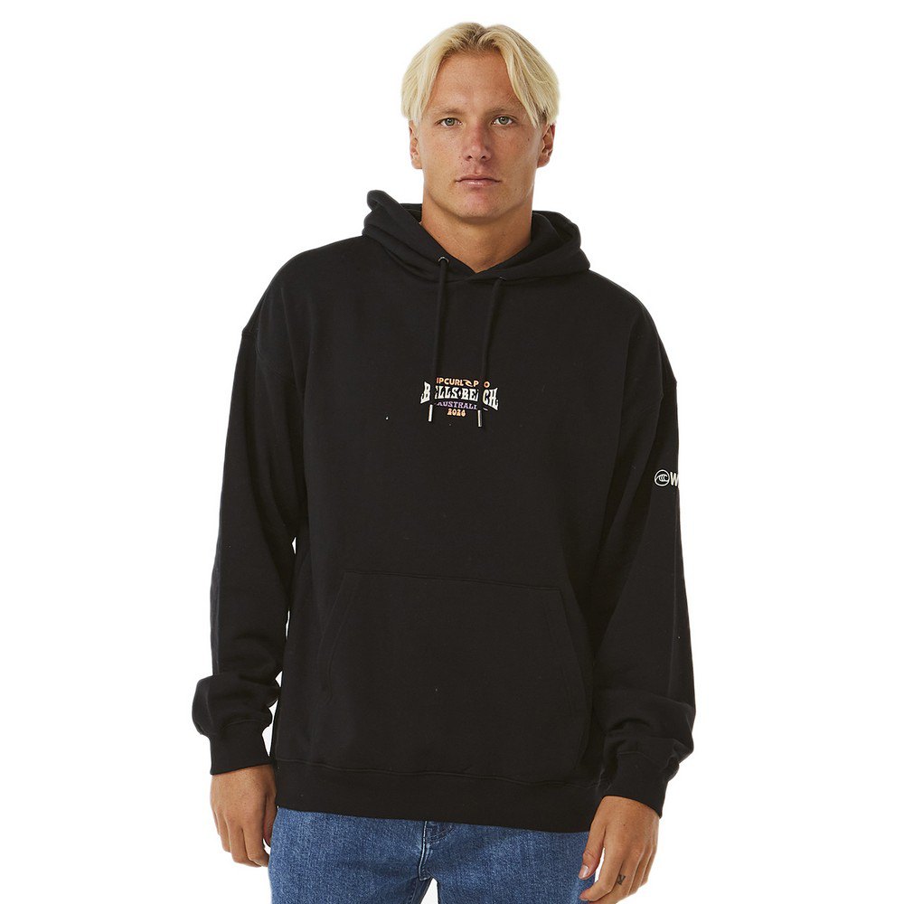 Sudadera con capucha para hombre Rip Curl Pro 2024 Hood Black