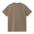 Camiseta de manga corta Carhartt WIP Script Branch Rattan espalda