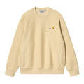 Sudadera Carhartt WIP American Script Sweat en color Crema