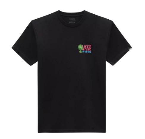 Camiseta de manga corta para hombre Vans Palm Lines Black